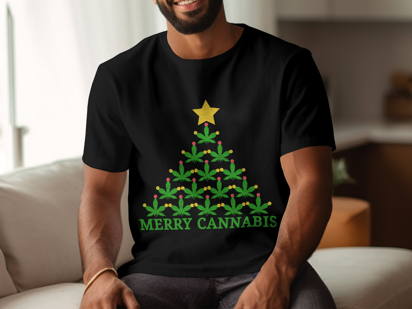Merry Cannabis Decorative Christmas Tree Shirt