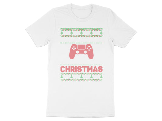 Video Game Controller Christmas Graphic T-Shirt