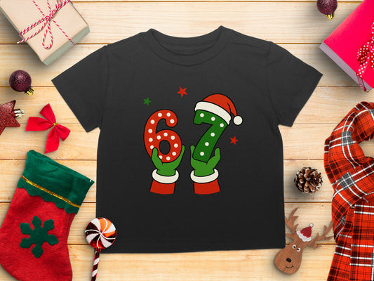 Festive Christmas Number 67 Kid's Holiday T-shirt