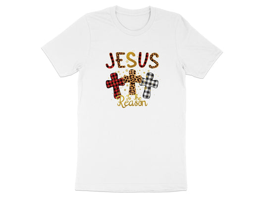 Jesus is the Reason with Decorative Crosses Shirt