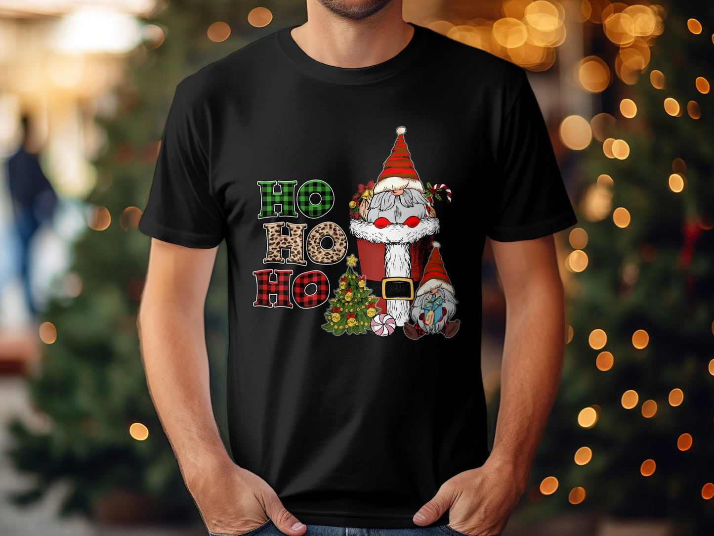 Ho Ho Ho Santa Claus Christmas Holiday T-Shirt