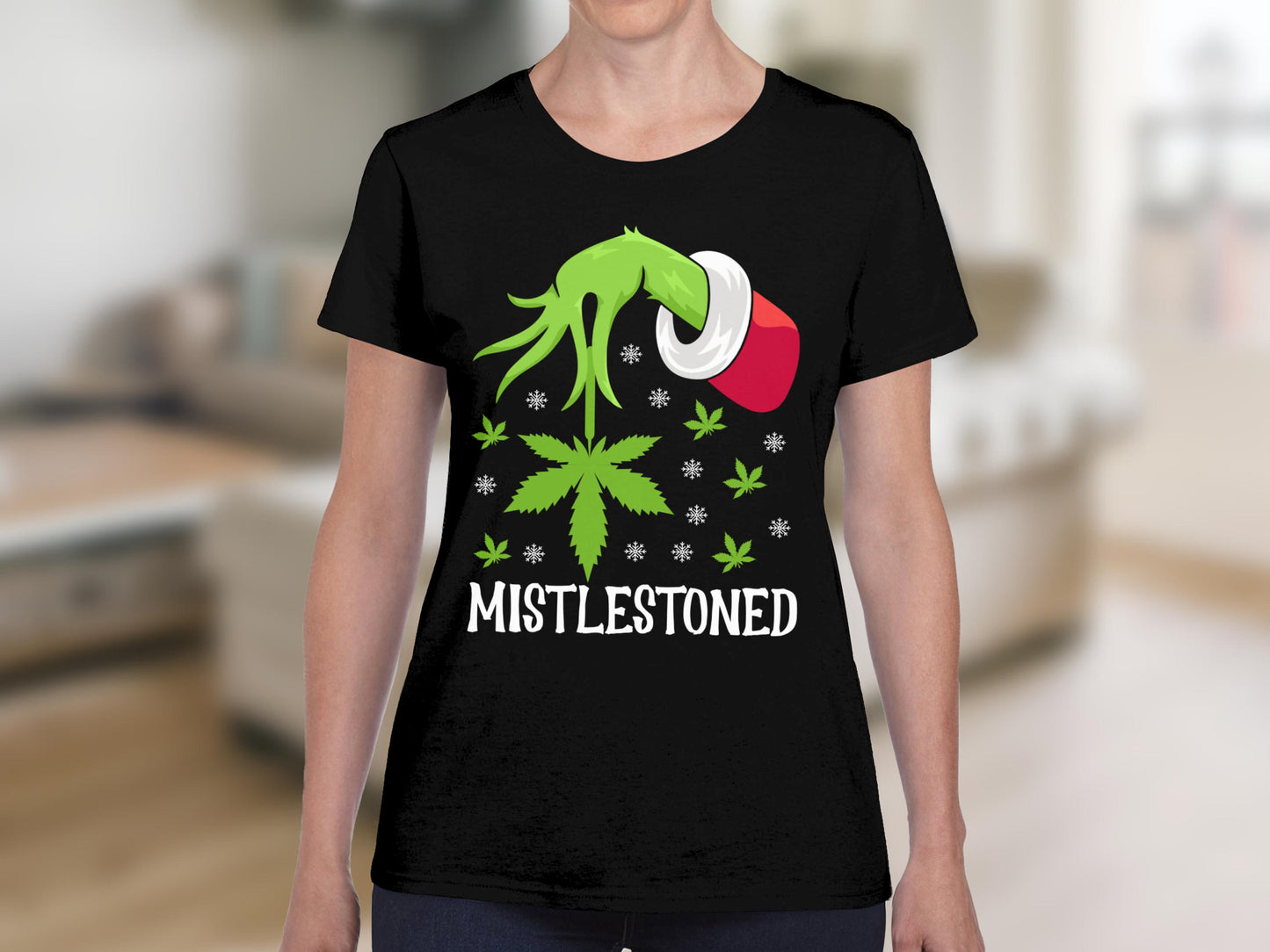 Festive MistleStoned Graphic Tee Shirt for Holiday Fun