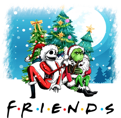 Jack and Grinch Friends Christmas Design product