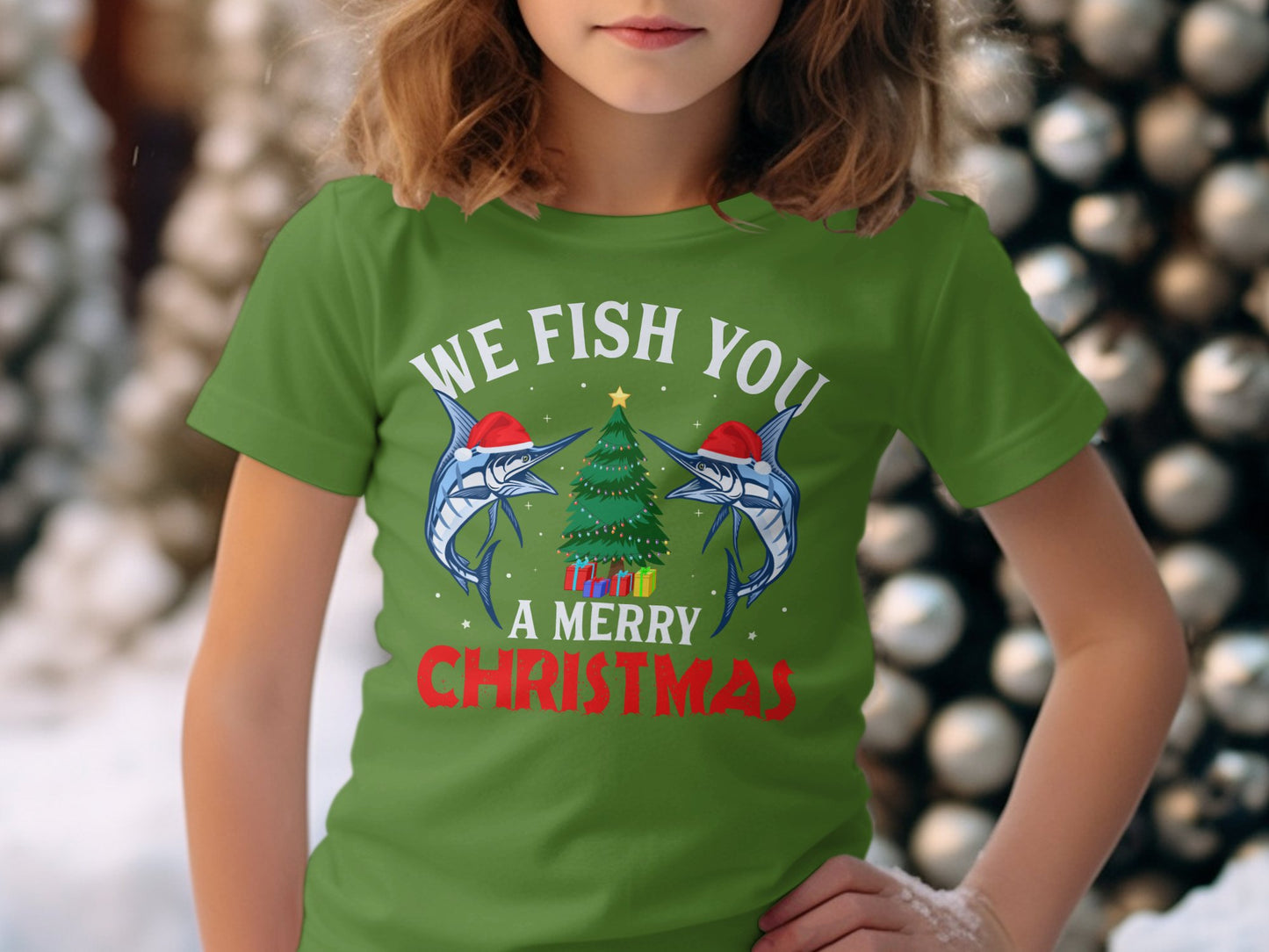 We Fish You A Merry Christmas Graphic Tee