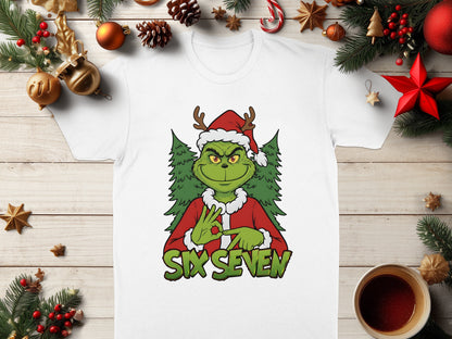 Six Seven Christmas Grinch Graphic Tee