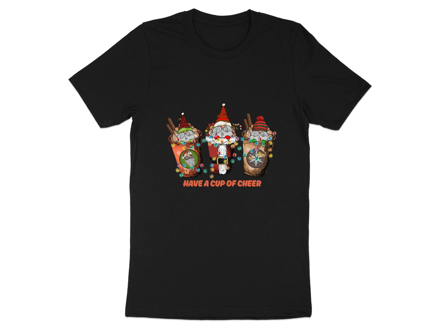 Festive Gnome Coffee Cups Have A Cup of Cheer Shirt