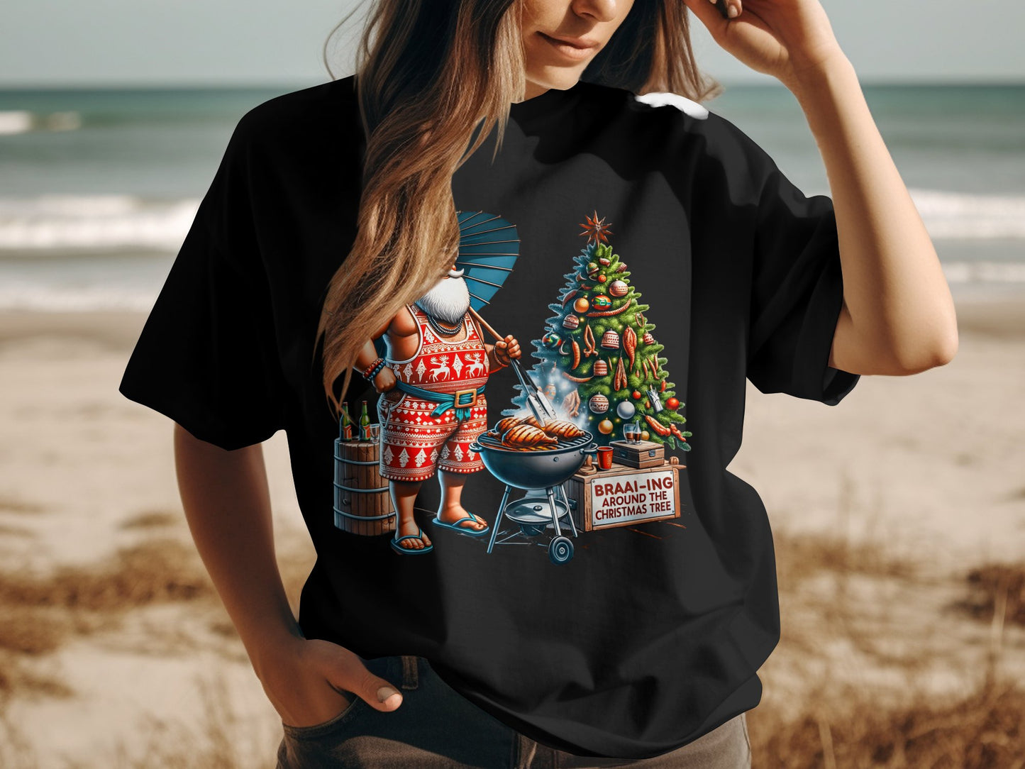 Braai-ing Around The Christmas Tree t-shirt