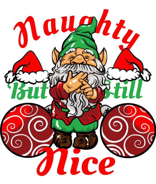 Naughty But Still Nice Festive Gnome Design Product