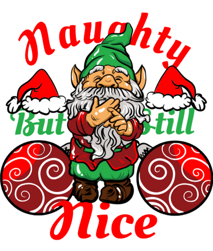 Naughty But Still Nice Festive Gnome Design Product