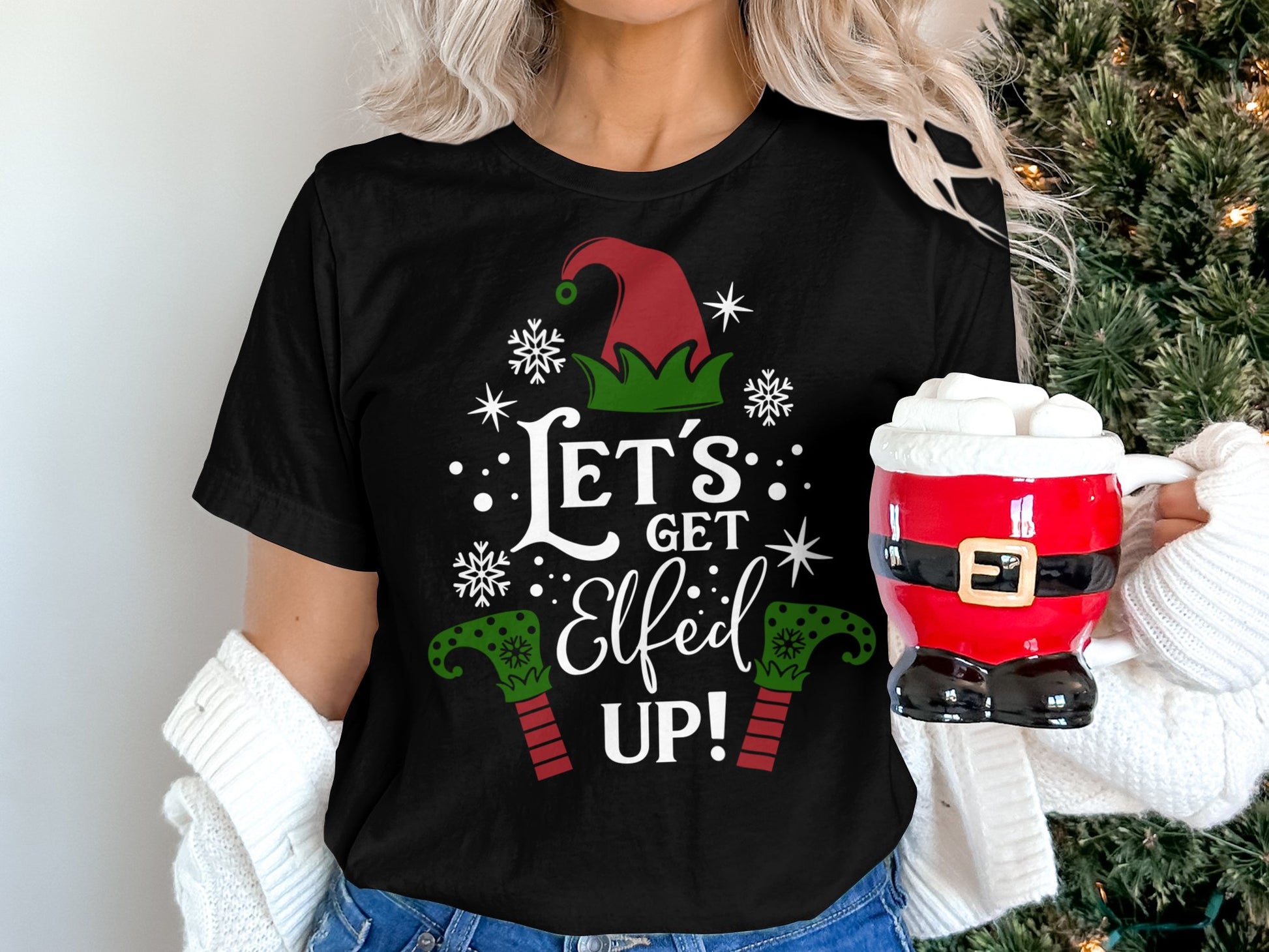 Let's Get Elfed Up Funny Christmas Shirt product