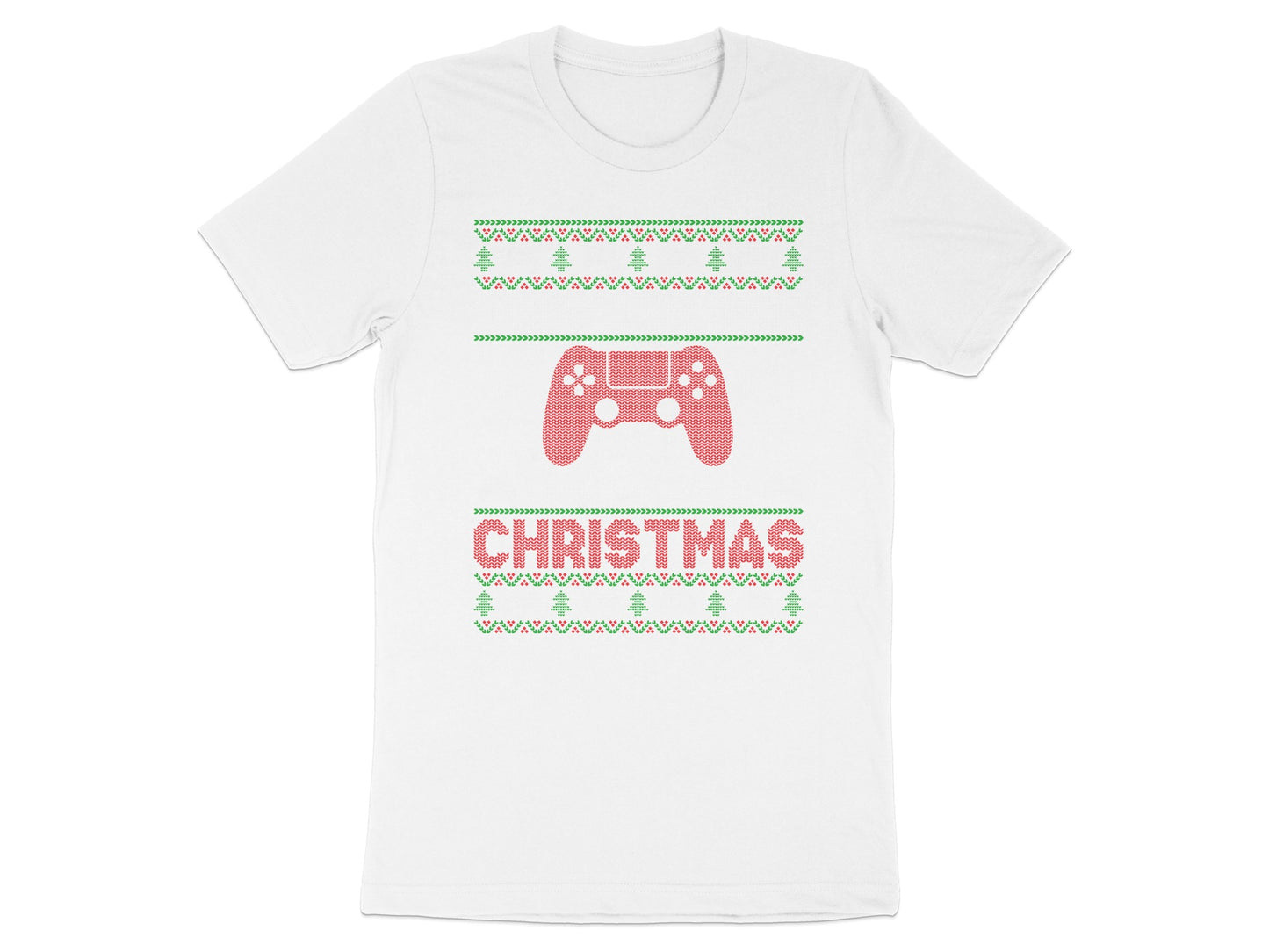 Video Game Controller Christmas Graphic T-Shirt
