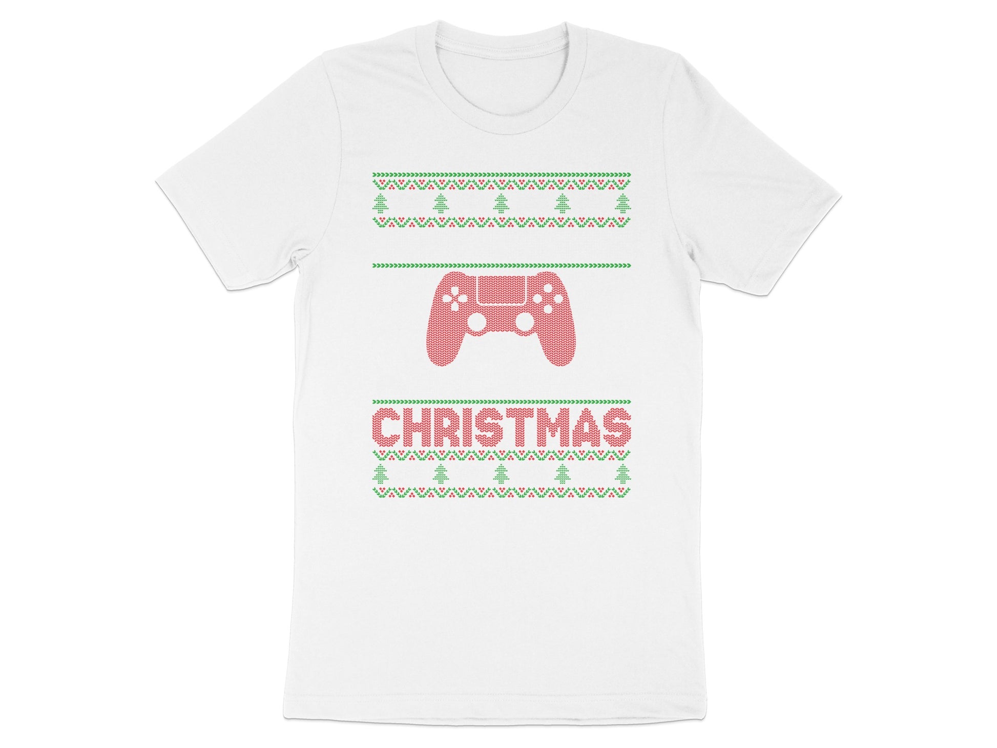 Video Game Controller Christmas Graphic T-Shirt