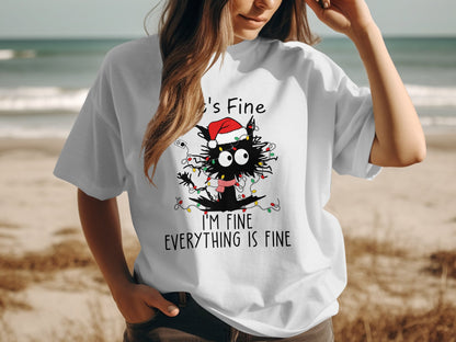 It's Fine I'm Fine Everything Is Fine Graphic Shirt