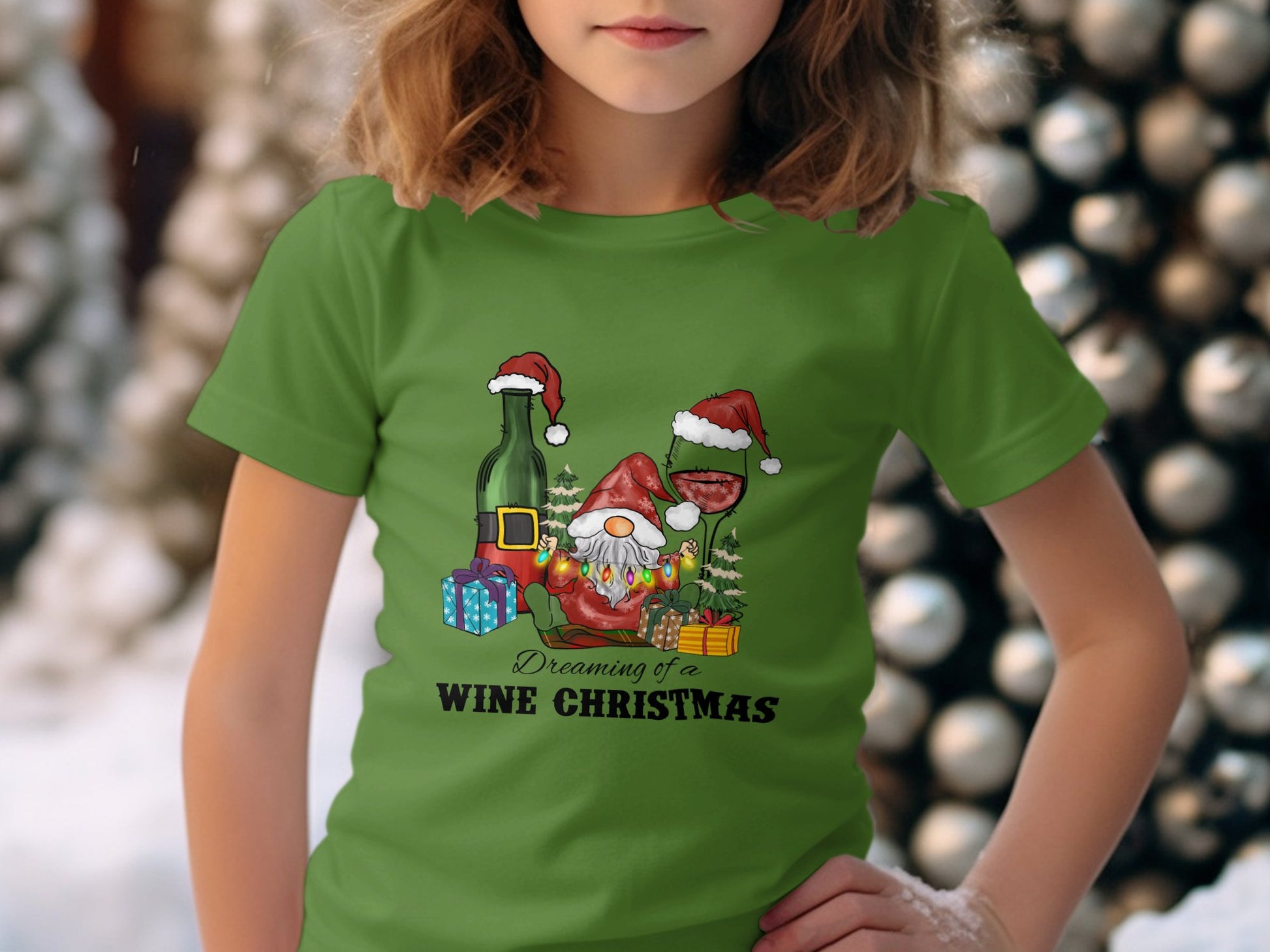 Dreaming Of A Wine Christmas Santa Funny Shirt