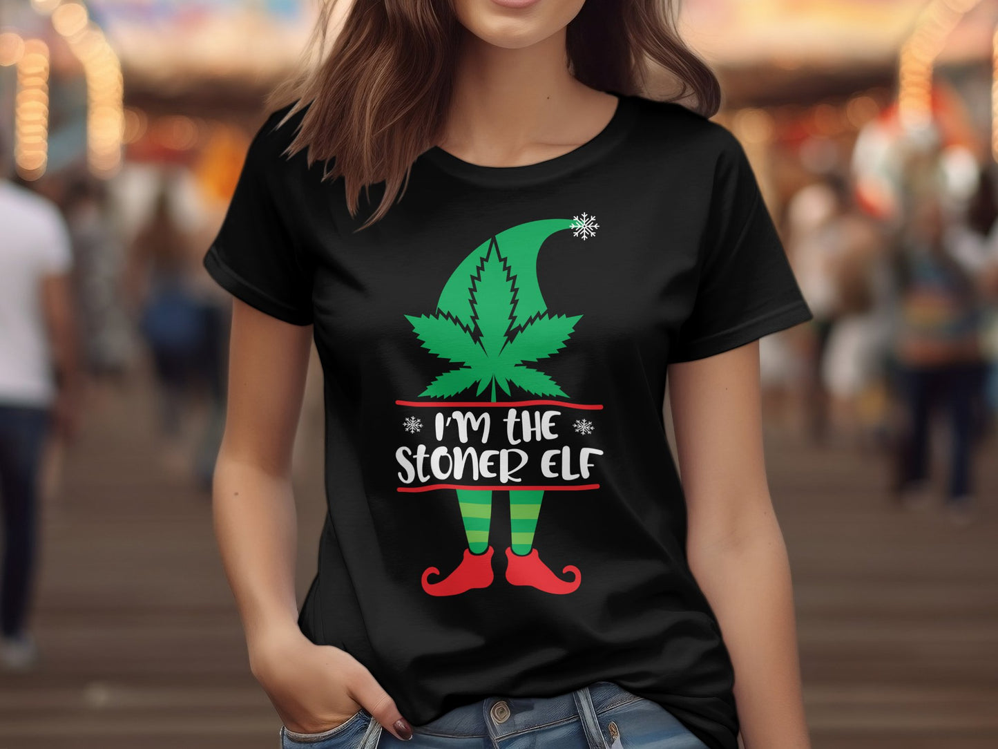 I'm the Stoner Elf Graphic Tee Shirt