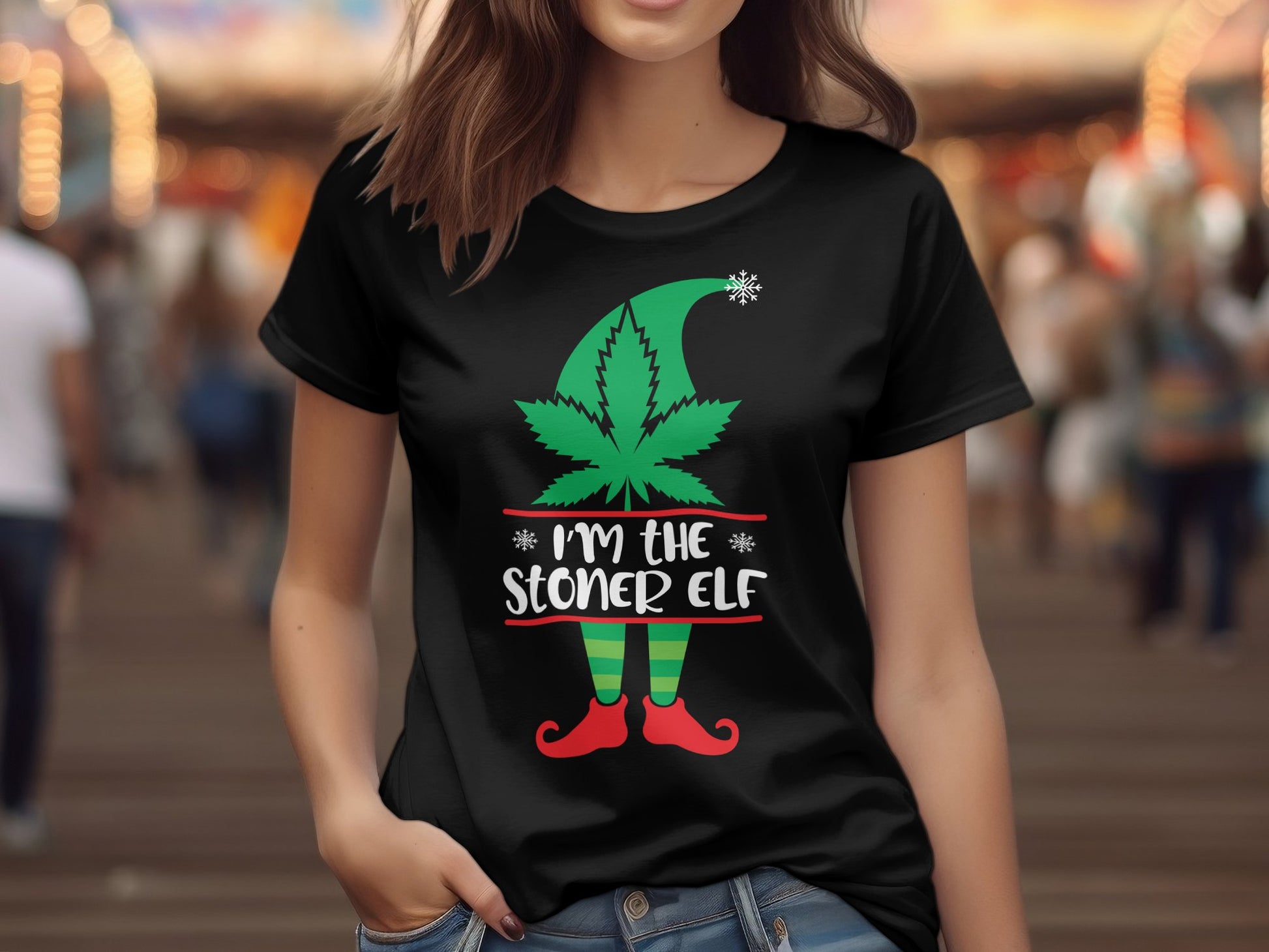 I'm the Stoner Elf Graphic Tee Shirt