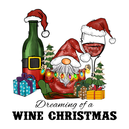 Dreaming of a Wine Christmas festive holiday shirt