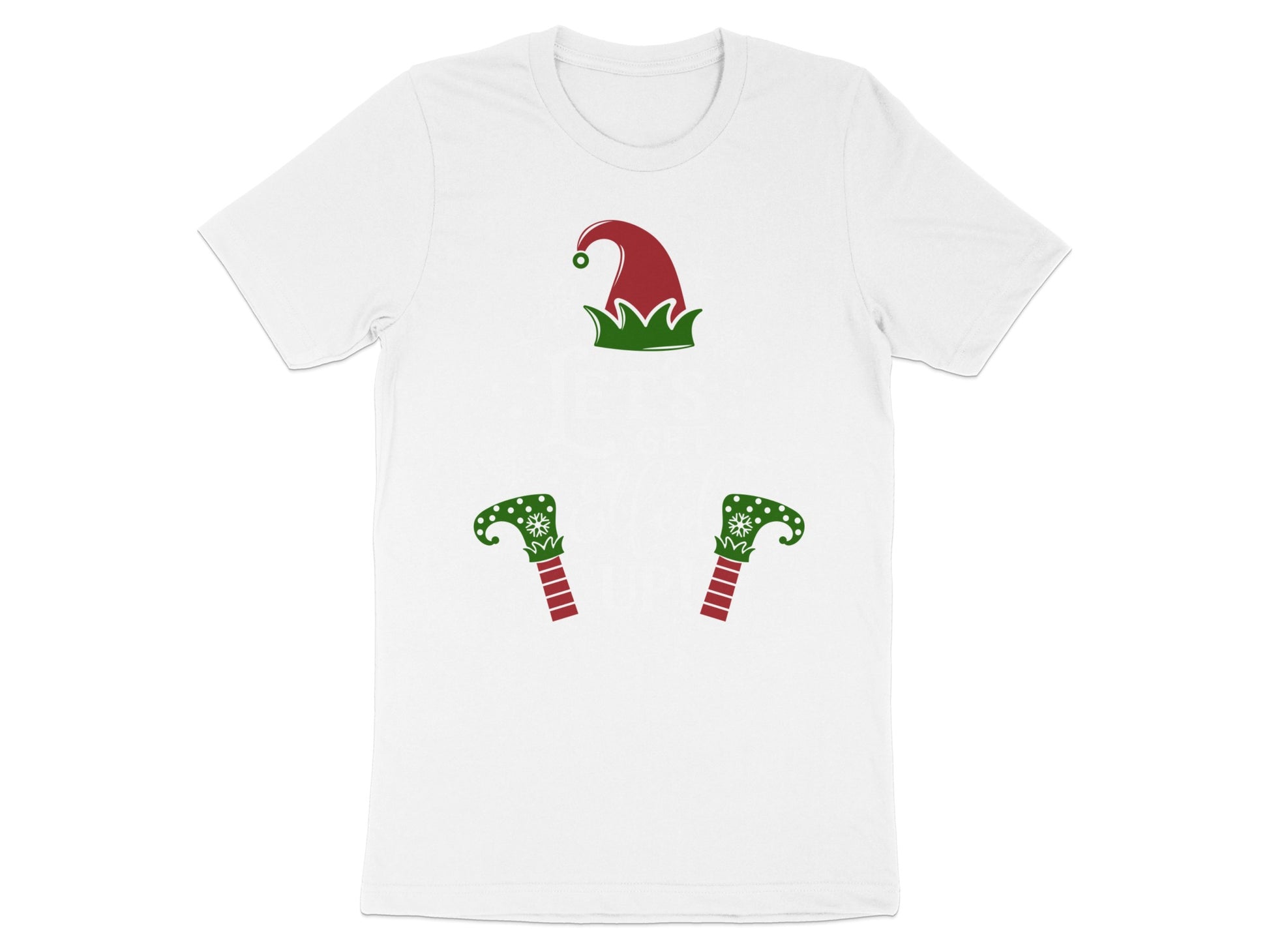 Festive Elf Costume Design White T-shirt Product