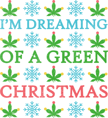I'm Dreaming of a Green Christmas top decor