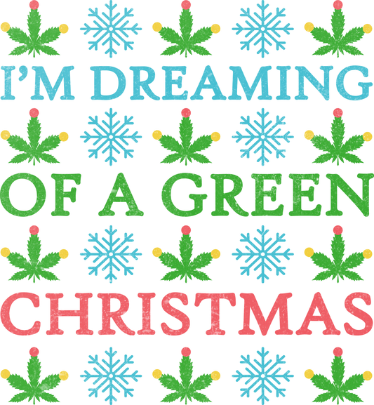 I'm Dreaming of a Green Christmas top decor