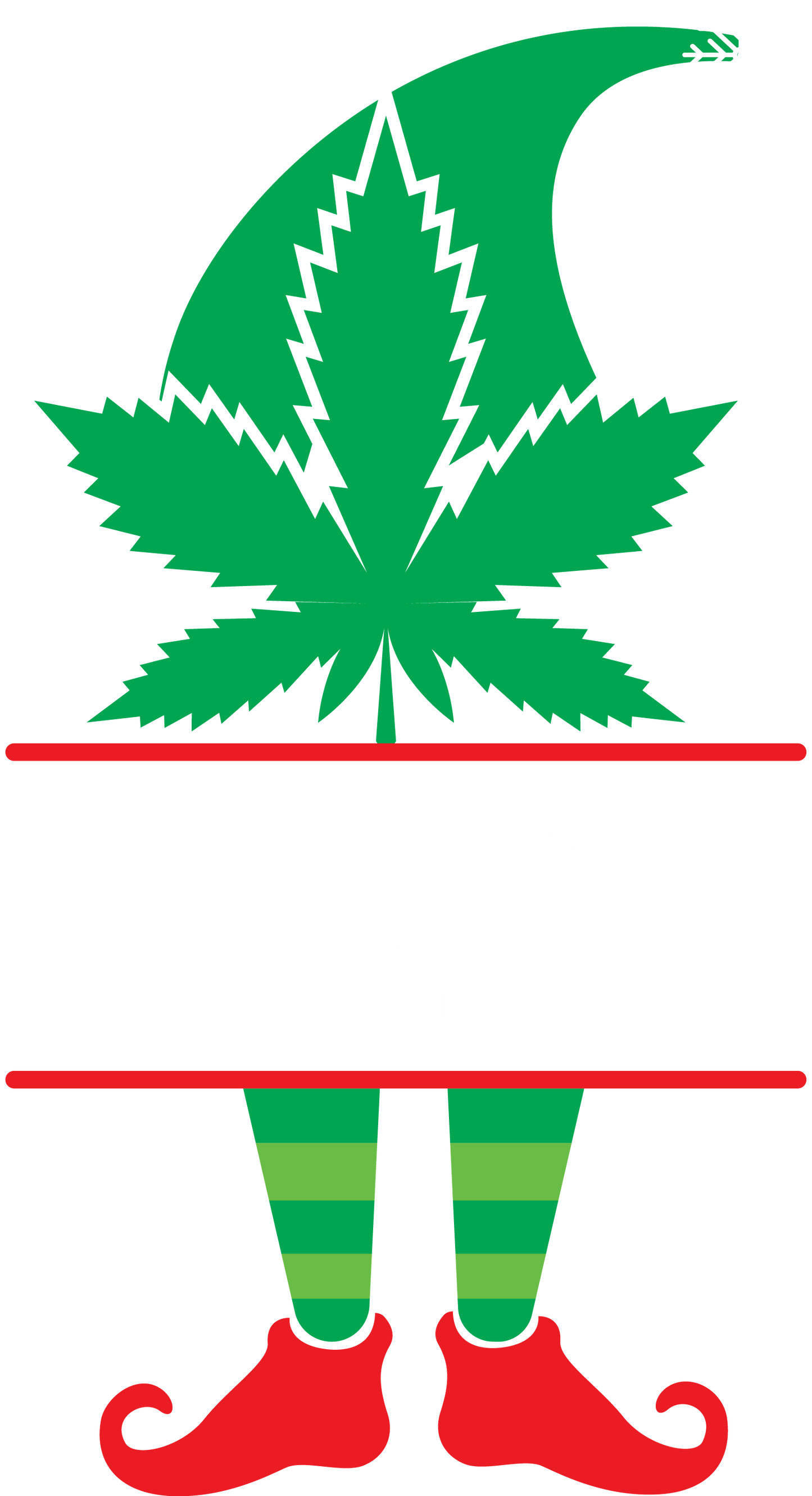 Festive Elf and Leaf Design Holiday Decoration