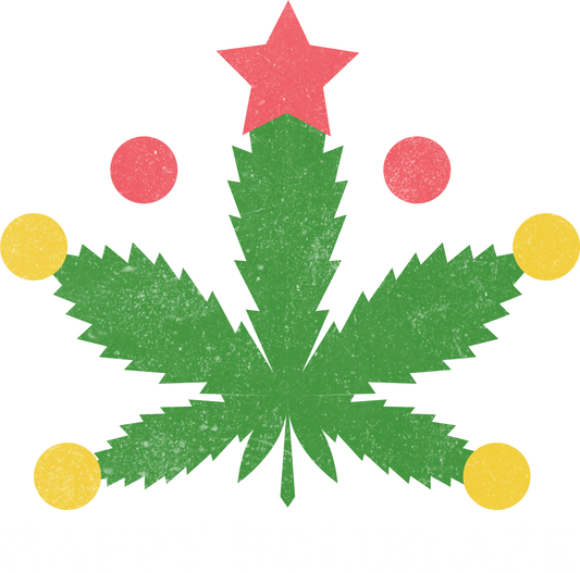 Retro Style Cannabis Leaf and Stars Design Shirt