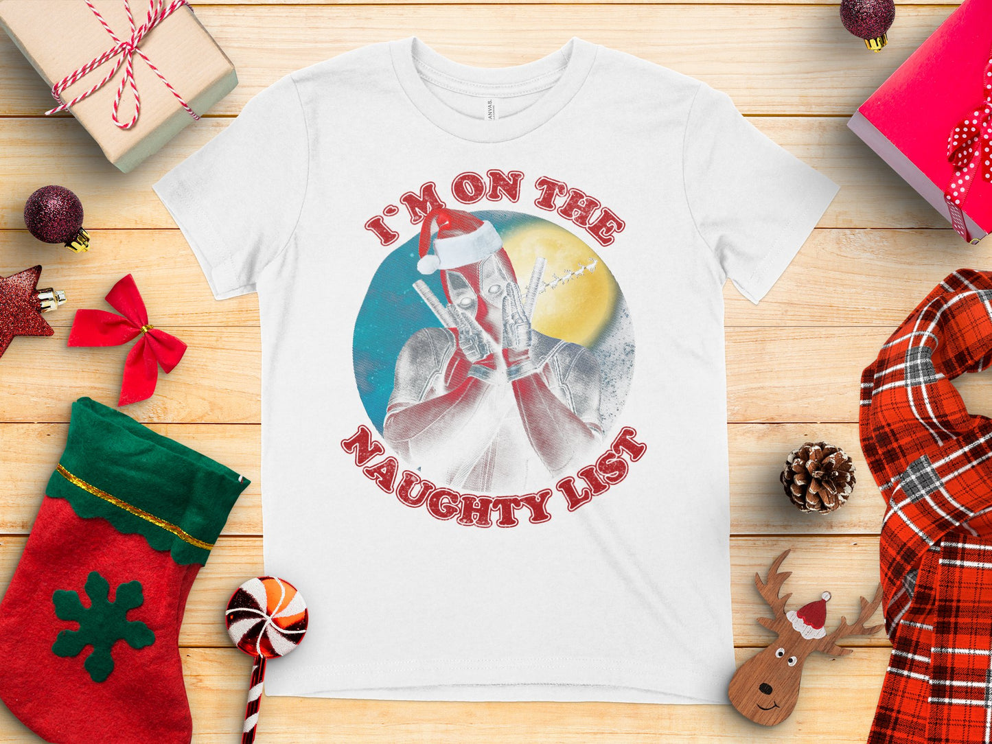 I'm on the Naughty List Funny Holiday T-shirt