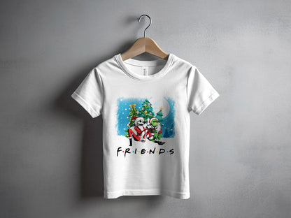 Cute Friends Christmas T-Shirt for Festive Season