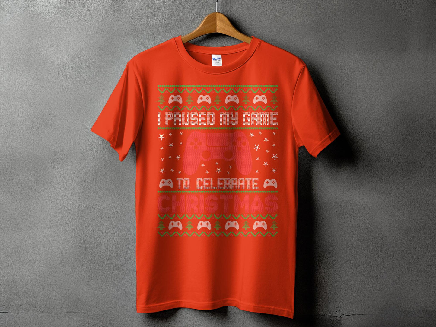 I Paused My Game To Celebrate Christmas T-shirt
