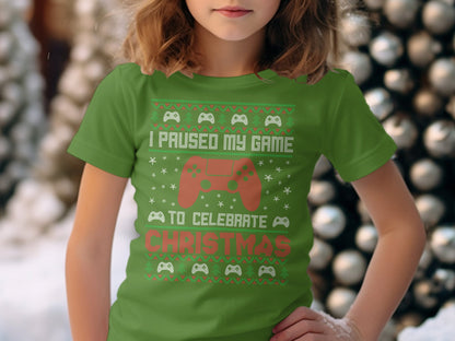 I Paused My Game To Celebrate Christmas Shirt