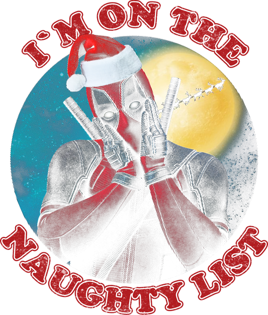 I'm On The Naughty List Holiday Character product