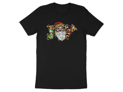 Festive Joy Santa Claus Graphic Holiday T-Shirt