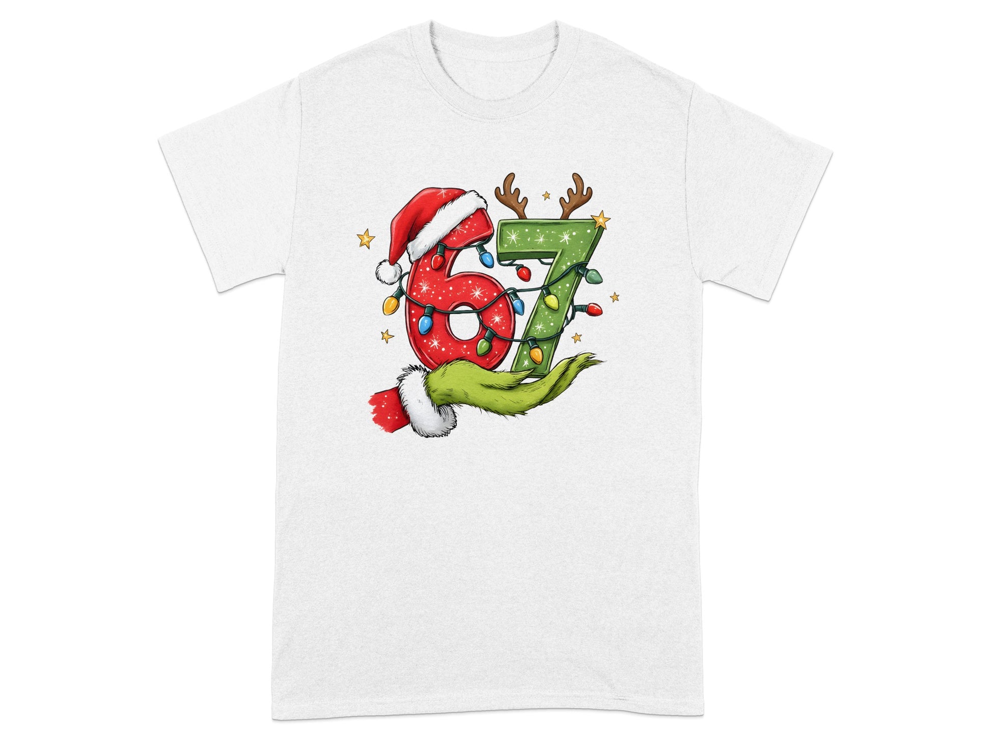 Festive 67 Graphic Tee with Holiday Themes Product