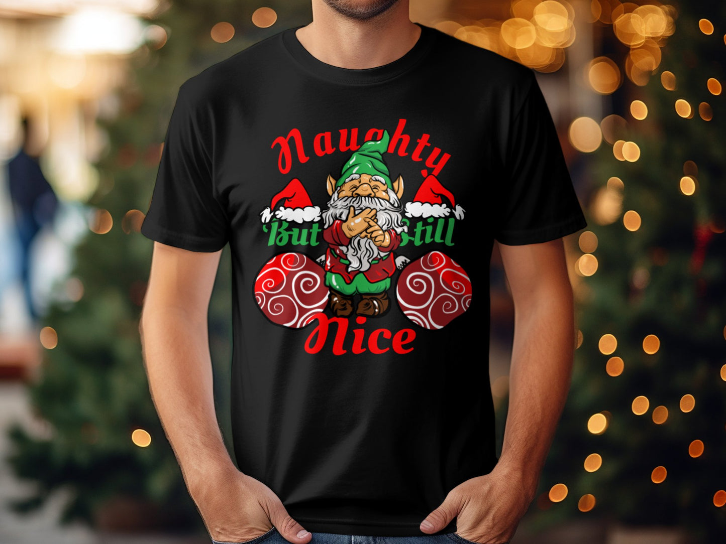 Naughty But Still Nice Christmas T-Shirt