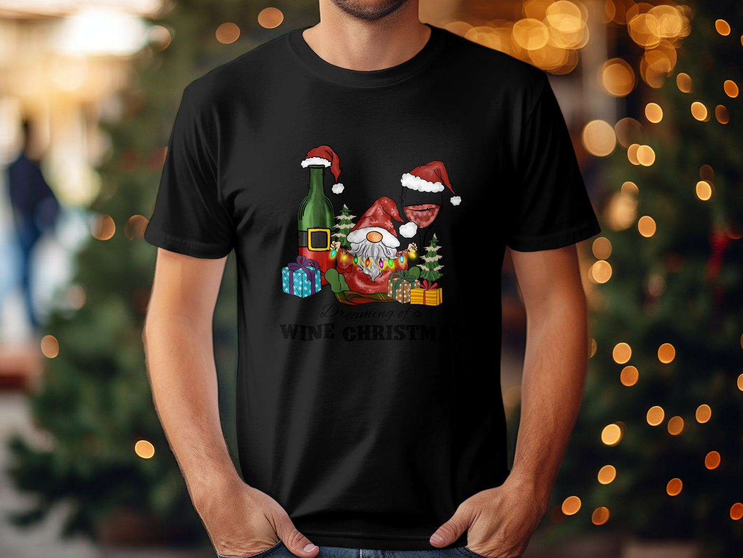Remembering to Wine Christmas Themed Shirt