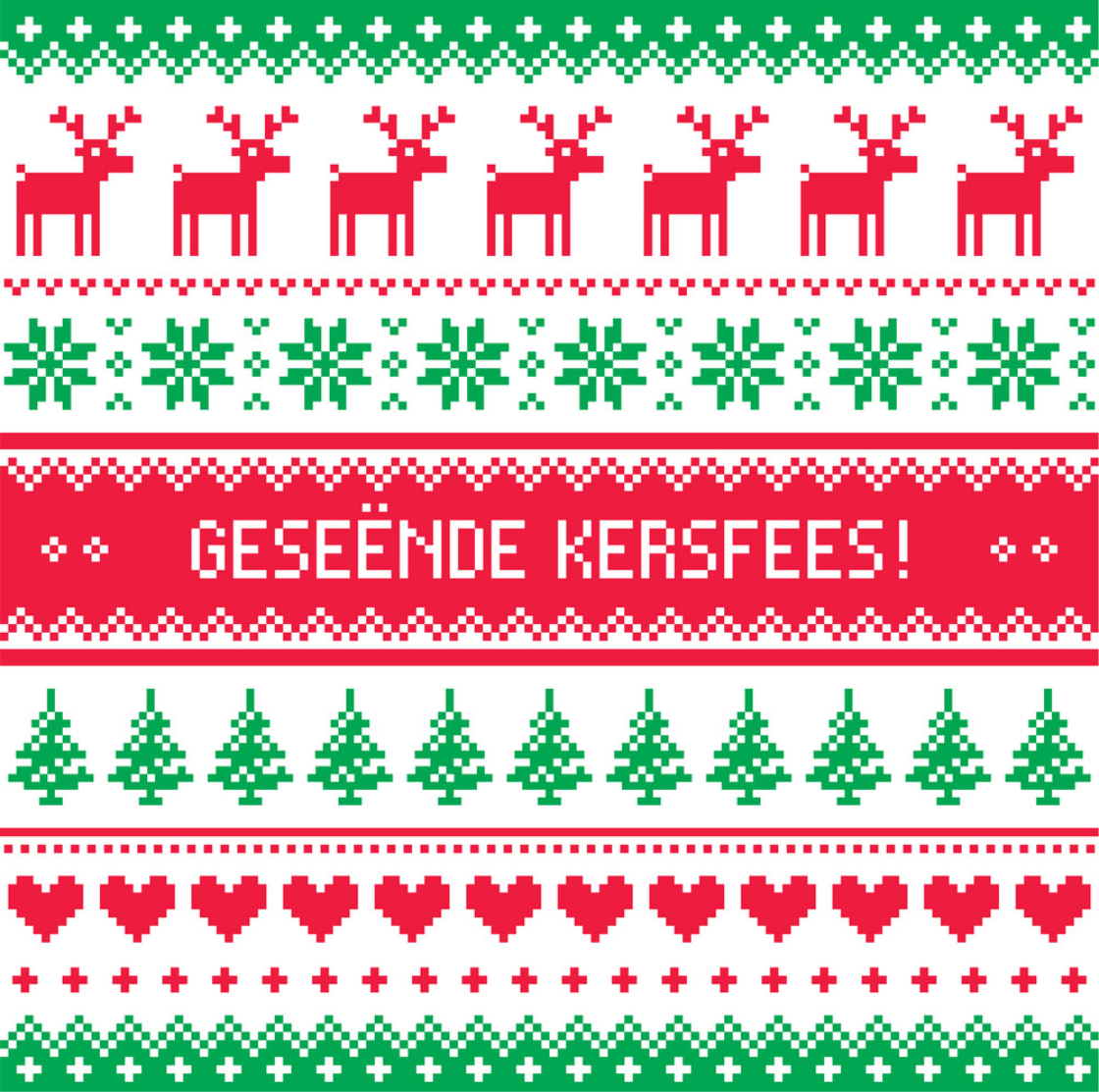 Geseënde Kersfees Christmas festive design product