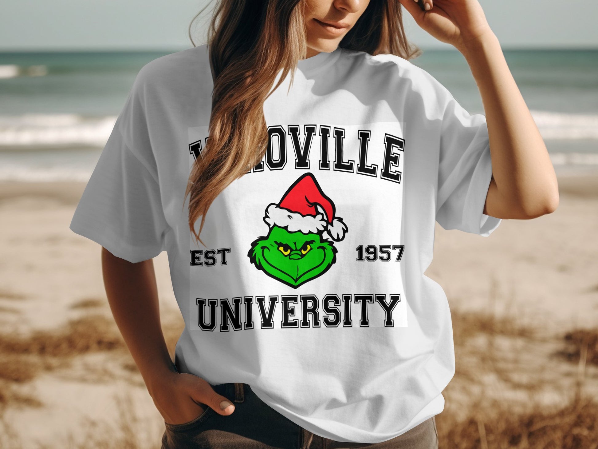 Whoville University Christmas Tee for Festive Season