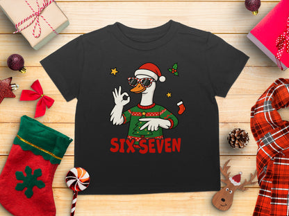 Christmas Duck In Sunglasses Graphic Tee