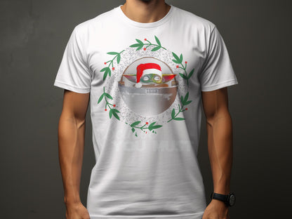 Christmas Themed Baby Yoda T-Shirt