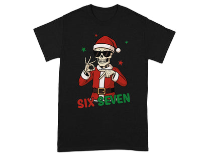 Santa Skull Christmas Six Seven T-shirt