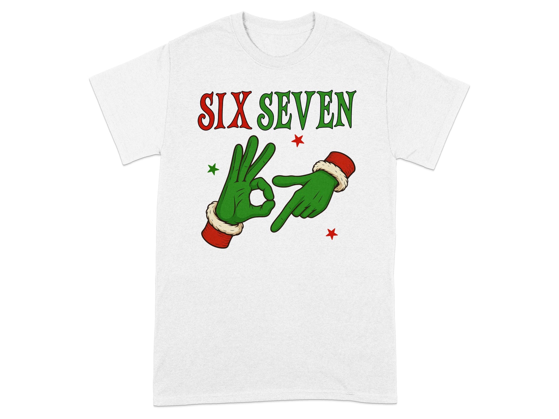Festive Six Seven Holiday Design Graphic Tee