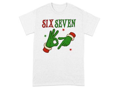 Festive Six Seven Holiday Design Graphic Tee