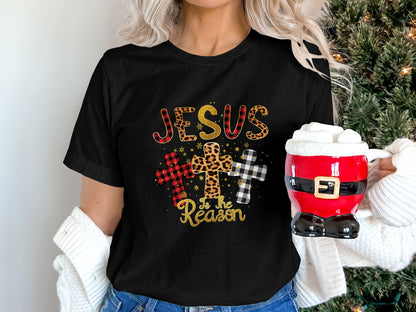 Jesus is the Reason Colorful Crosses T-Shirt