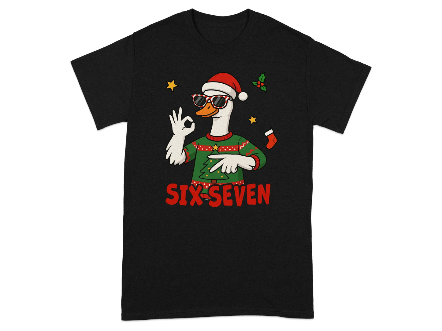 Cool Duck Santa Six Seven Holiday T-shirt