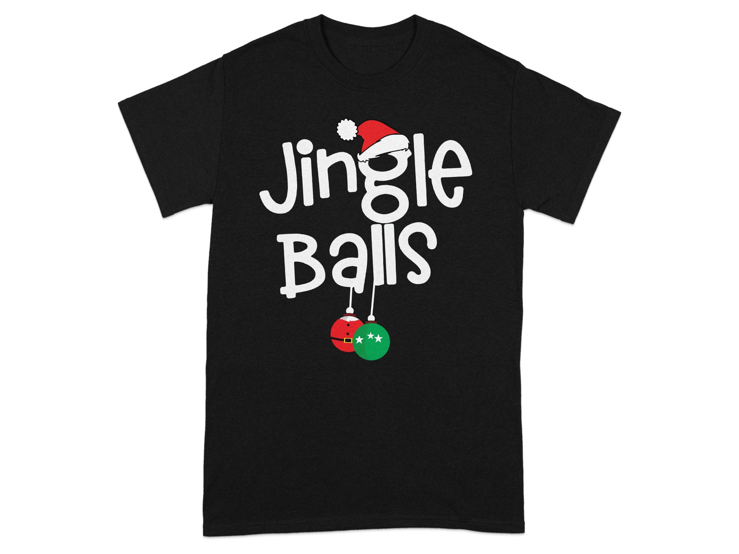 Fun Jingle Balls Graphic Print Tee Shirt
