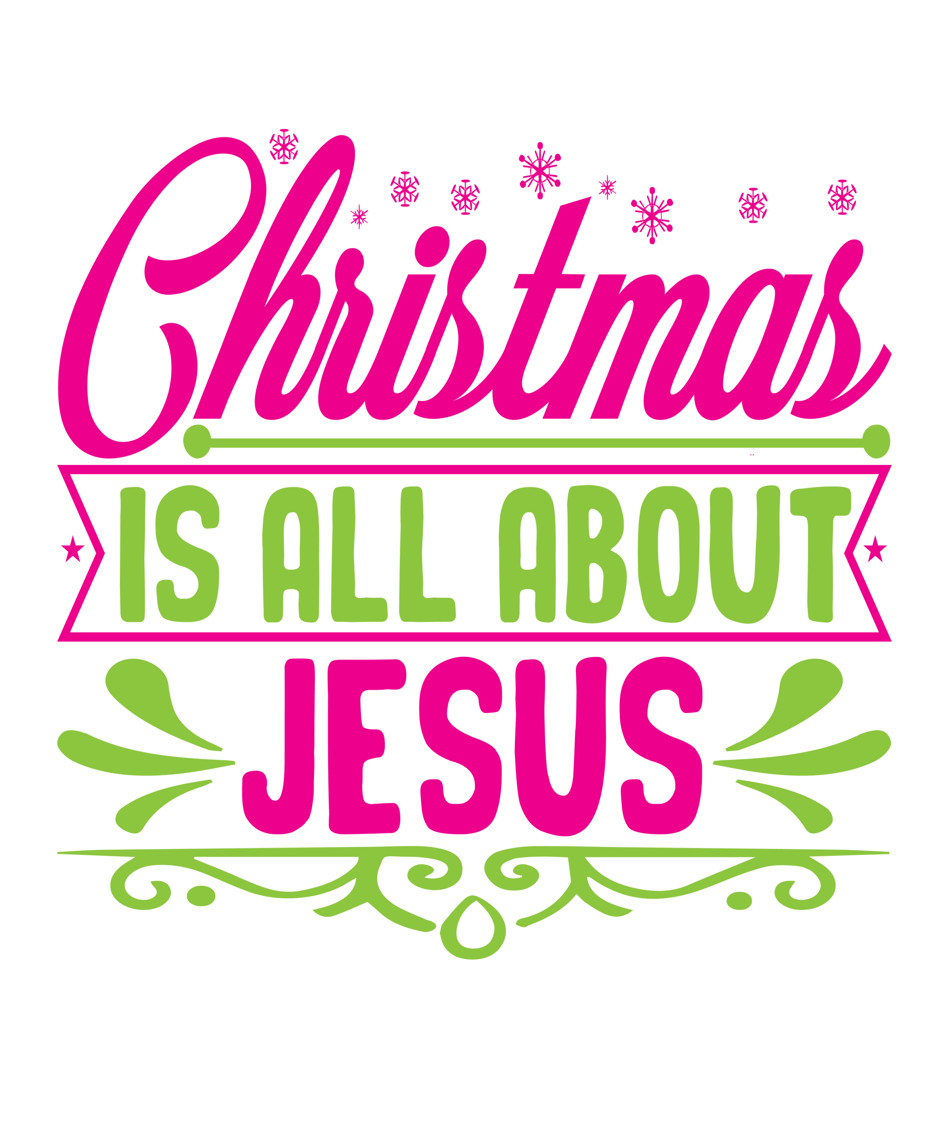 Christmas Is All About Jesus Festive Holiday Item