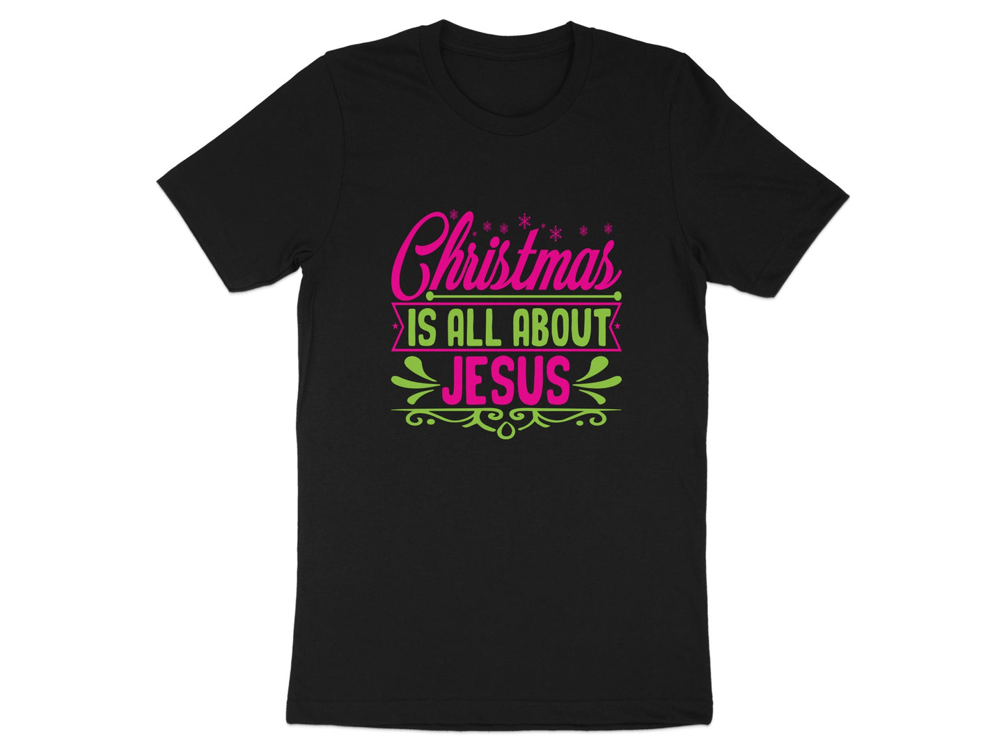 Christmas Is All About Jesus Graphic T-Shirt