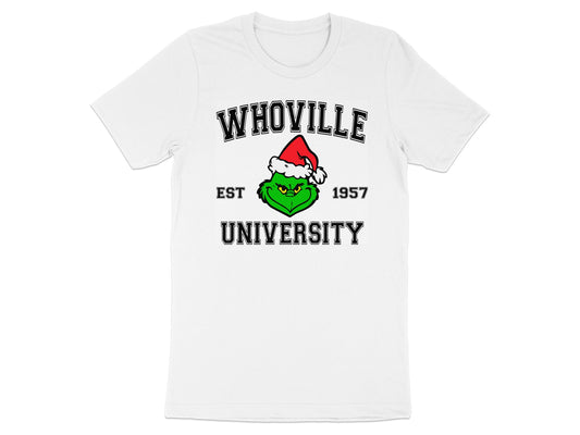 Whoville University Est 1957 Grinch Graphic Shirt